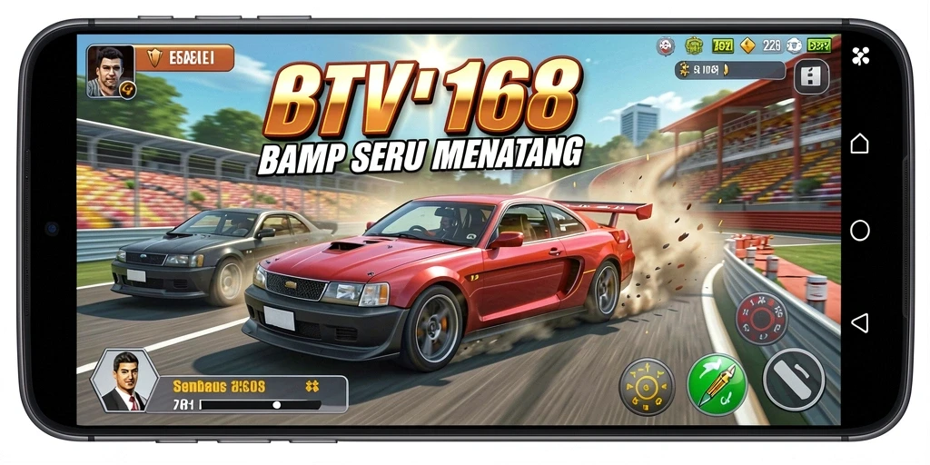 Tampilan aksi balapan di BTV168 dengan grafis memukau.