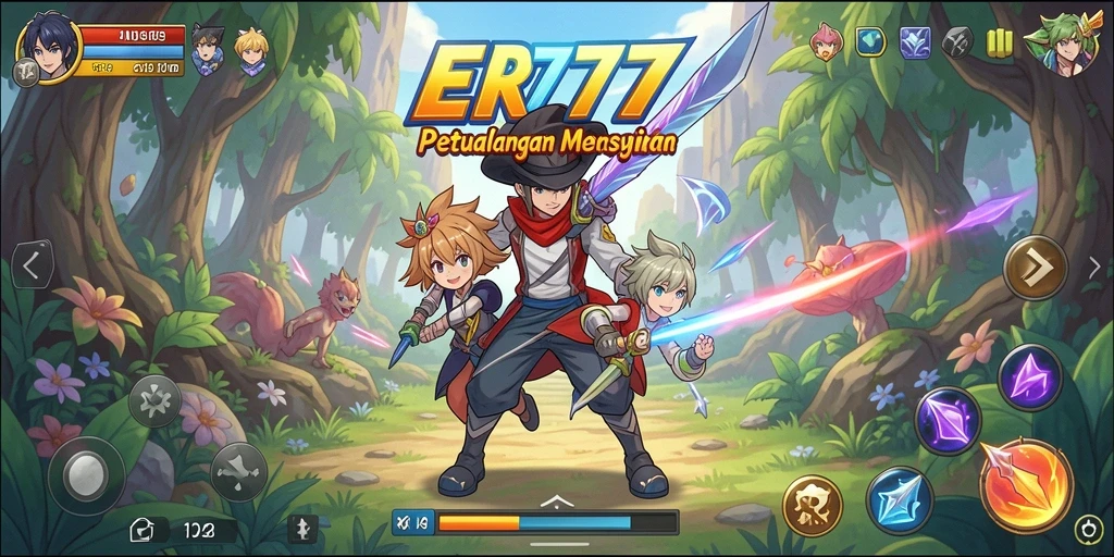 Tampilan utama ER777 yang menonjolkan gameplay Anime yang seru.