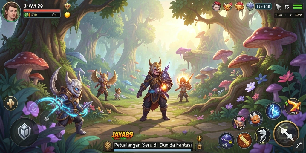 Screenshot gameplay JAYA89 yang menunjukkan aksi petualangan seru.