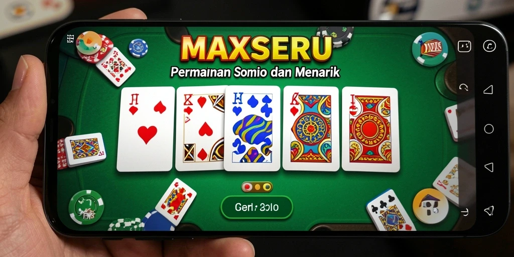 Screenshot gameplay MAXSERU yang menampilkan aksi Domino seru.