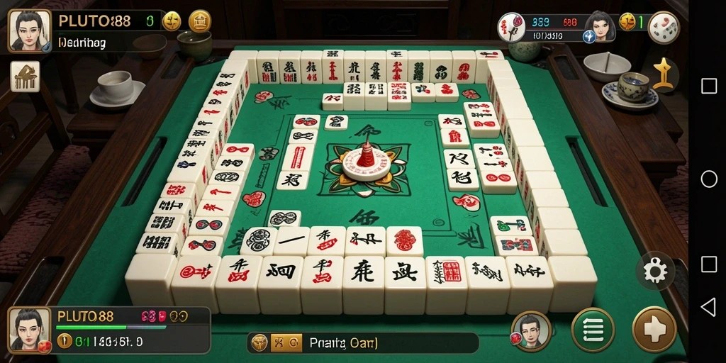 Gameplay seru Mahjong di PLUTO88 dengan grafis menawan.