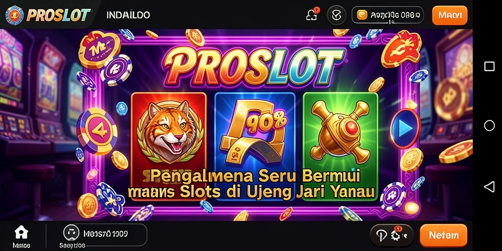 Tampilan gameplay menarik dalam aplikasi PROSLOT.